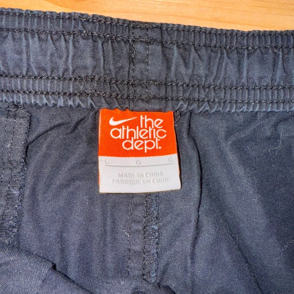 Nike Athletic Dept Y2K Track Pants Men's‎ L Black Cotton Drawstring